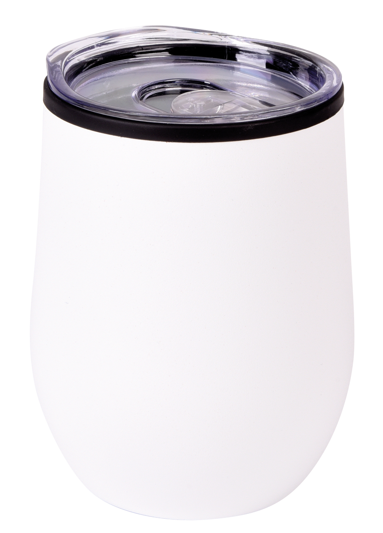 Insulated travel mug BOWLY - white