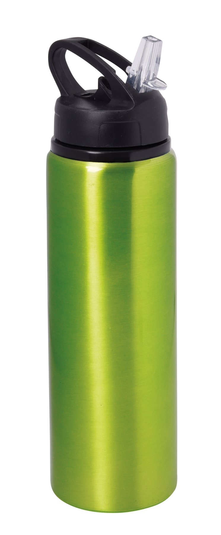 Aluminium drinking bottle SPORTY TRANSIT - green