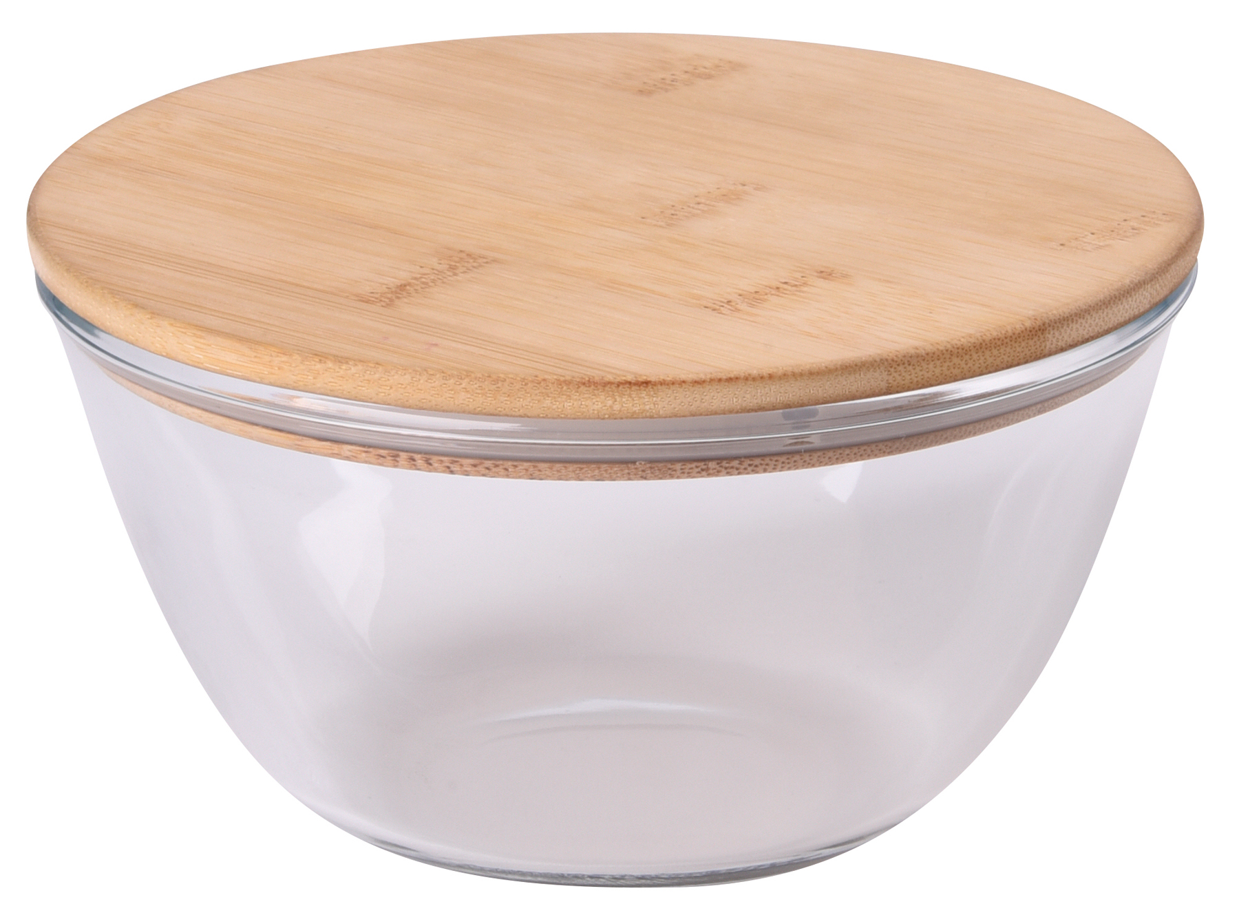 Glass bowl FRESH LUNCH - brown