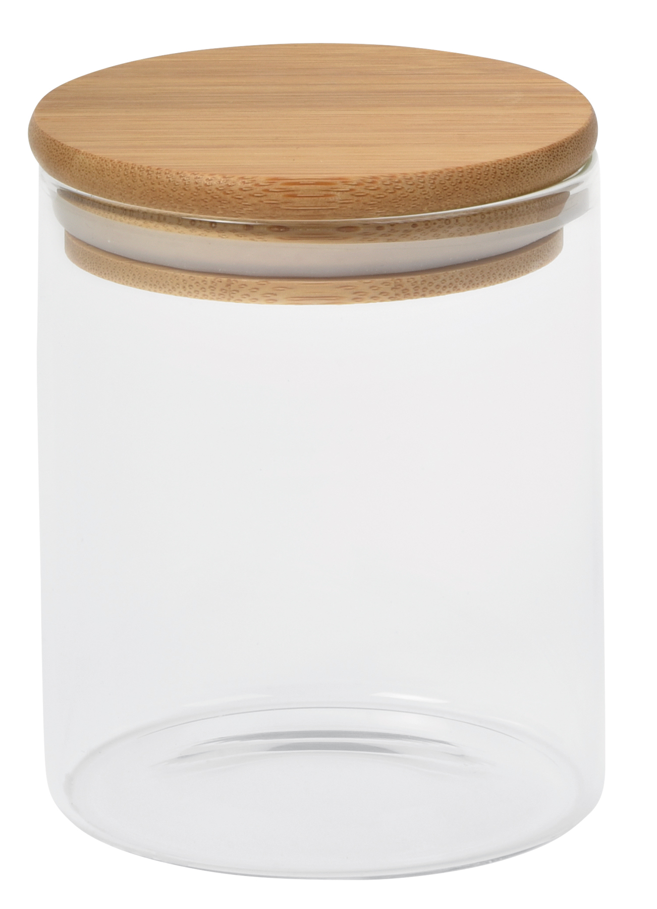 Glass storage jar ECO STORAGE S, approx. 450 ml - brown