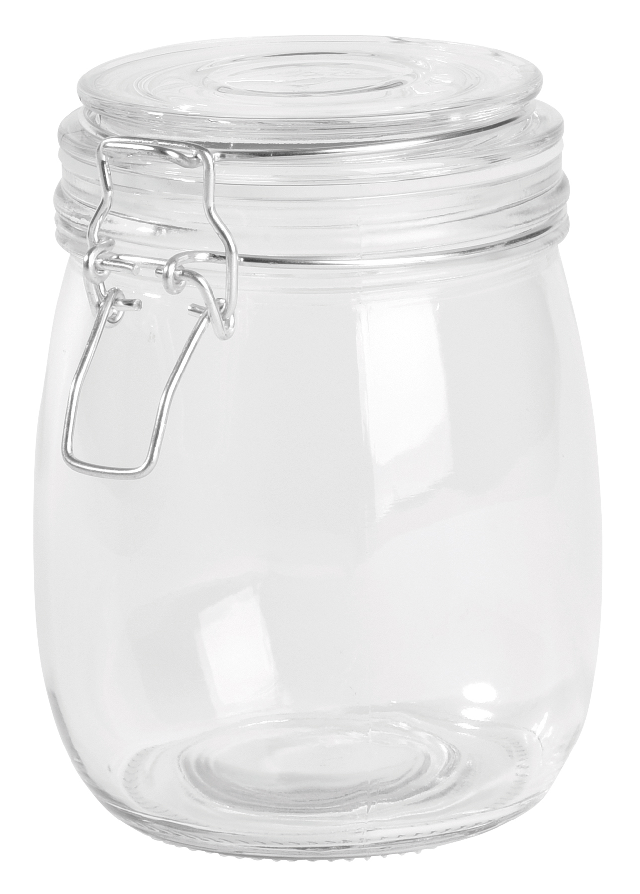 Glass storage jar CLICKY L, approx. 750 ml - transparent