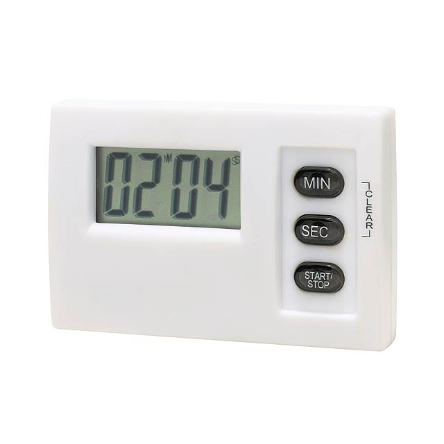 LCD minutka MAGNETIC - biela