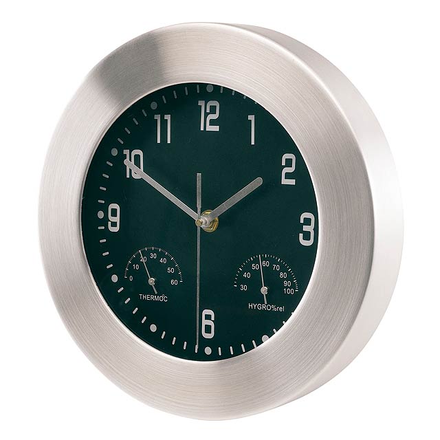 Aluminium wall clock JUPITER - silver