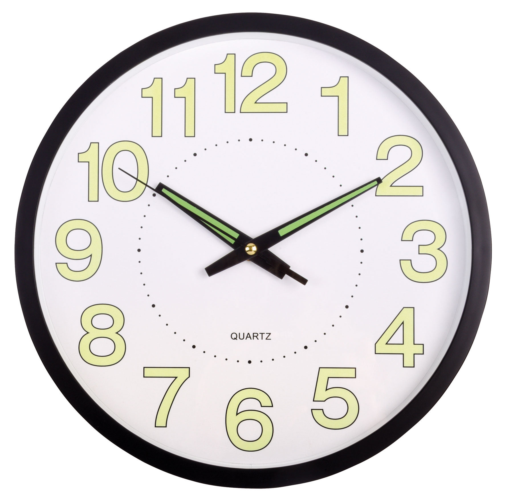 Wall clock SUN - white/black