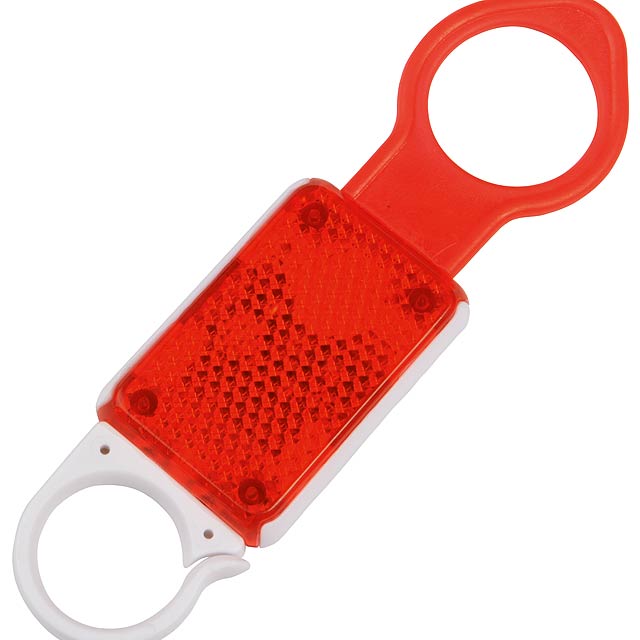 Reflector with bottle holder HANG - red