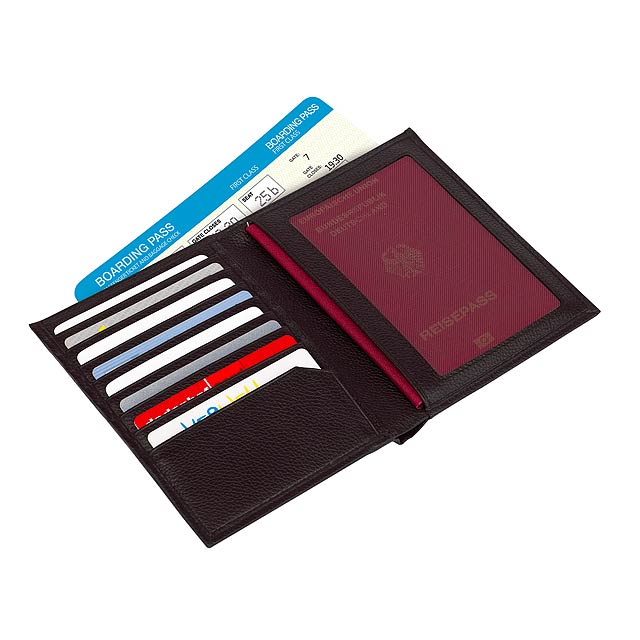 Passport wallet VACATION - black