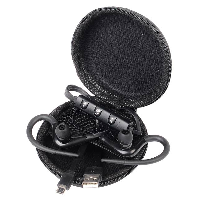 Sluchátka do uší SPORTY - černá