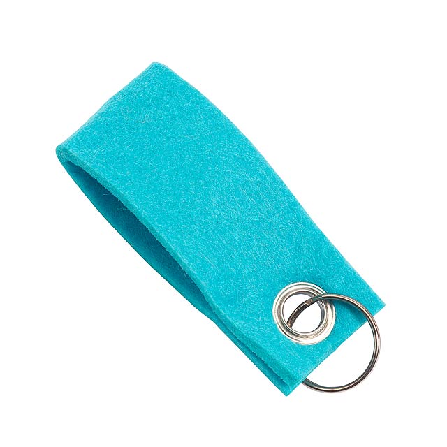 Key ring FELT - turquoise