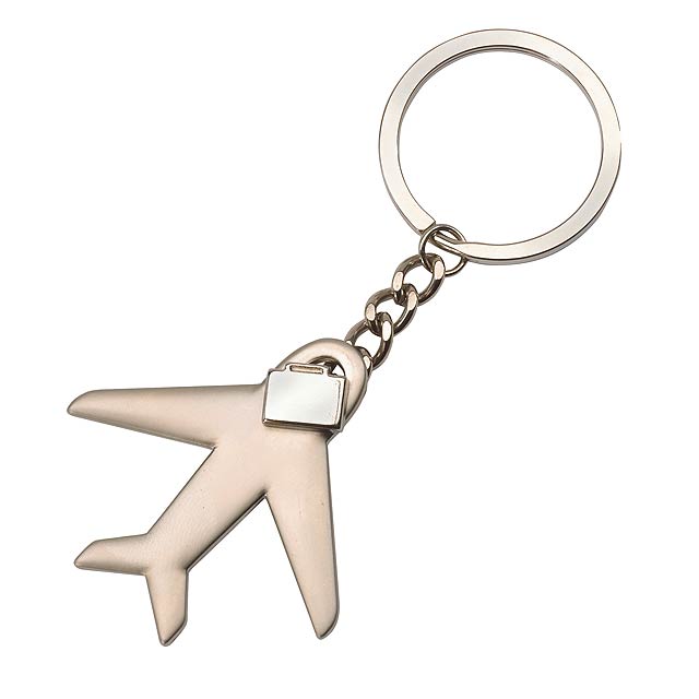 Key ring AIRCRAFT - silver