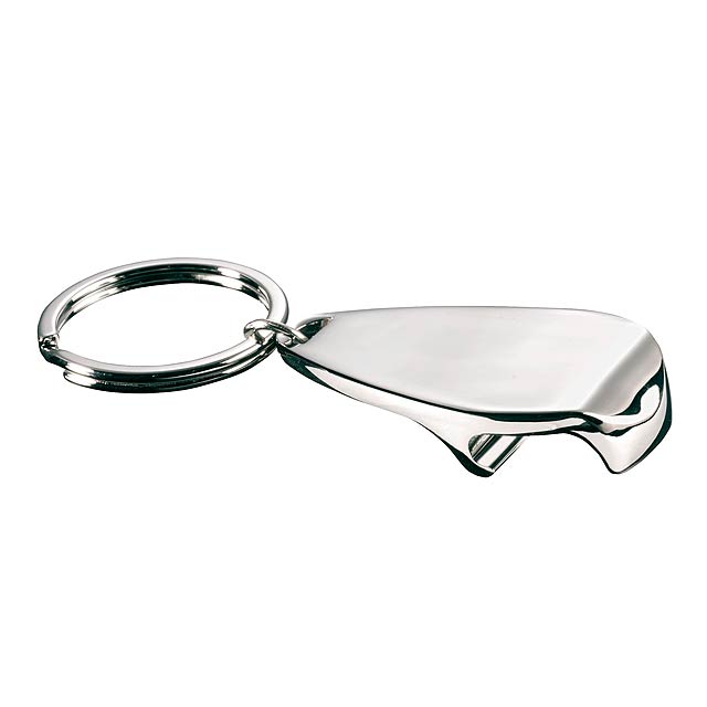 Practical bottle opener OPENEND - silver