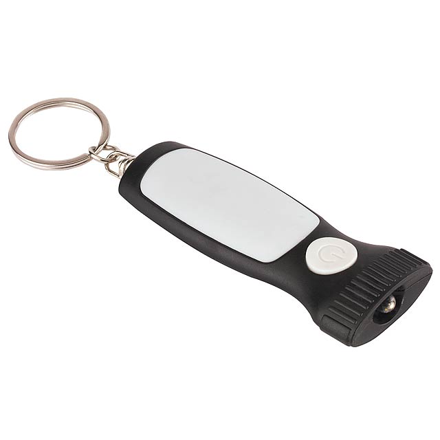 Key ring MITHRAS with white LED light - black