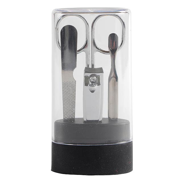 Manicure set LYON, 4 pcs - black