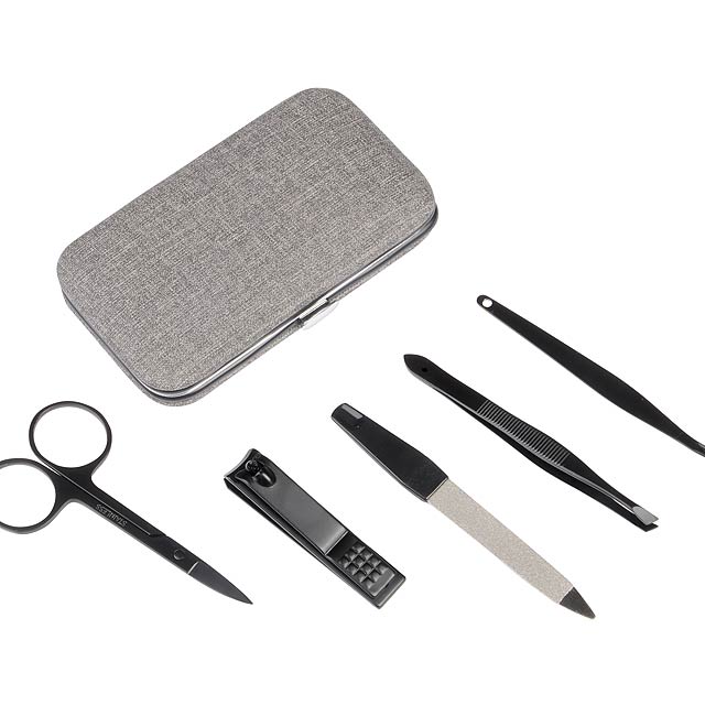 Manicure set PRETTY IN BLACK - grey