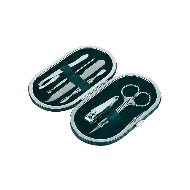 Elegant manicure set DENISE - black