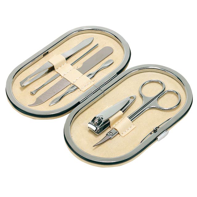 Elegant manicure set DENISE - beige