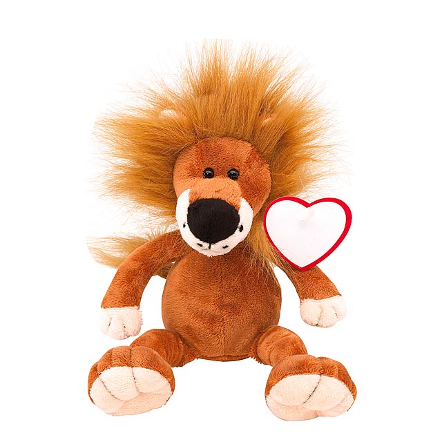 Plush lion FETZY - brown