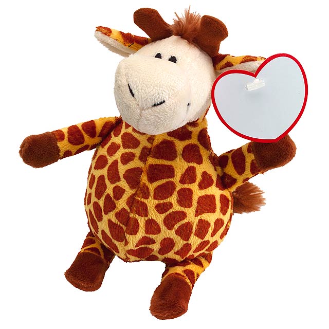 Plush giraffe RAFFI - brown