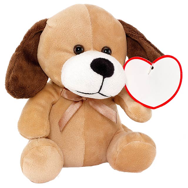 Plush dog PEPPO - brown