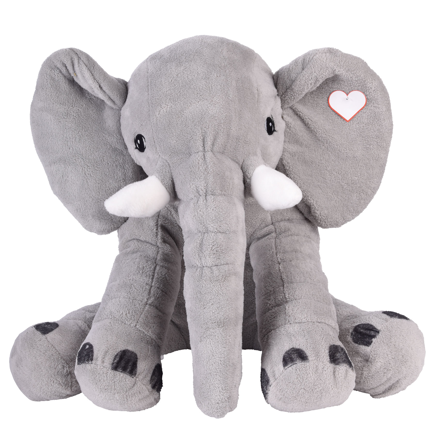 Large plush elephant LOUNIS - grey