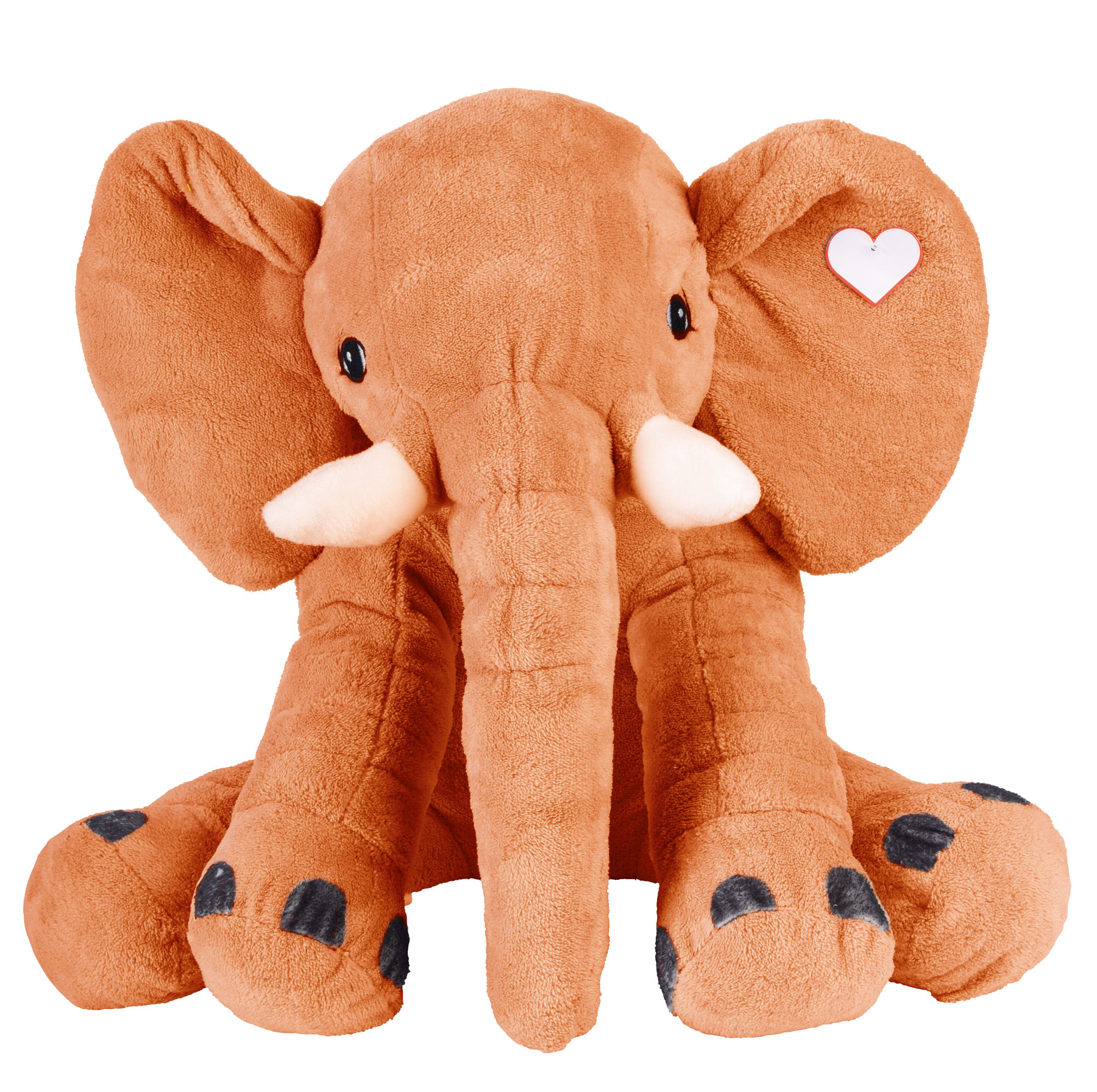 Large plush elephant LOUNIS - beige