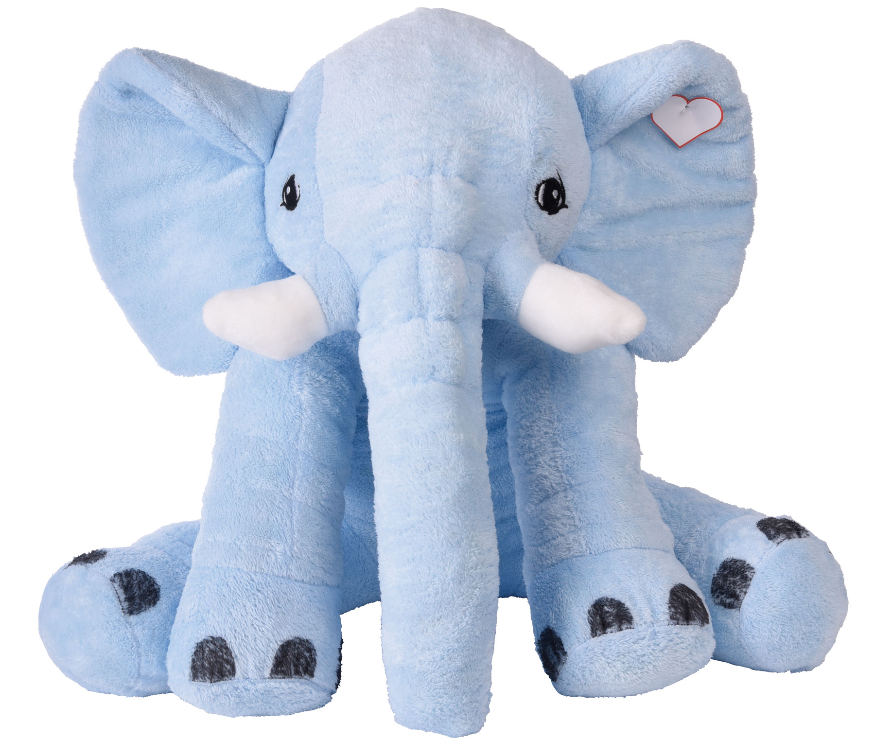 Large plush elephant LOUNIS - blue