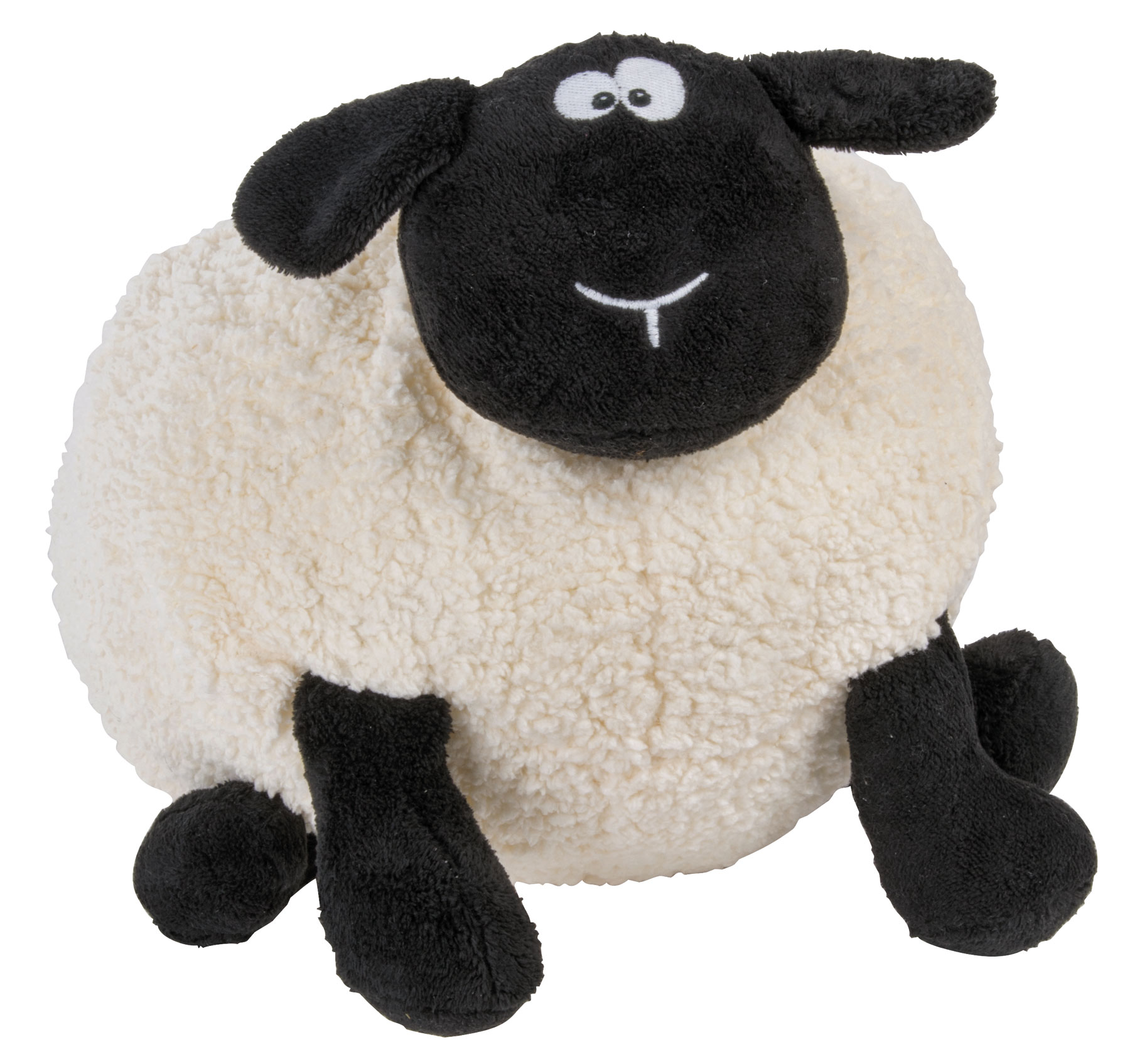Large plush sheep SAMIRA - white/black
