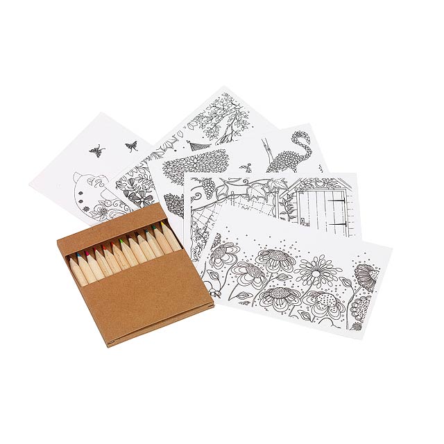 Colouring set MULTI COLOUR - brown