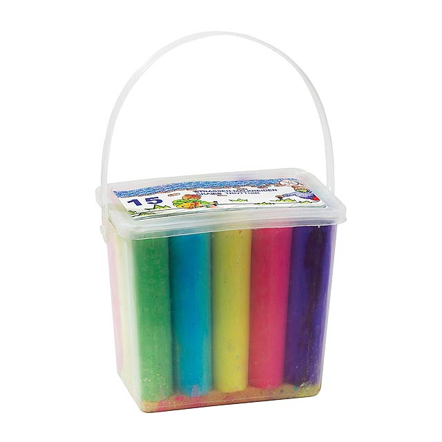 15 pieces of street chalk AVENUE - multicolor