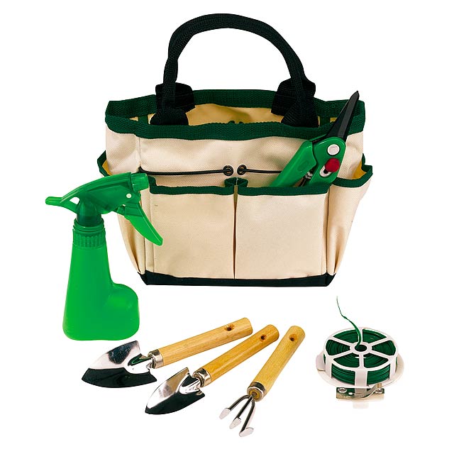 7 piece garden set BOTANIC - green