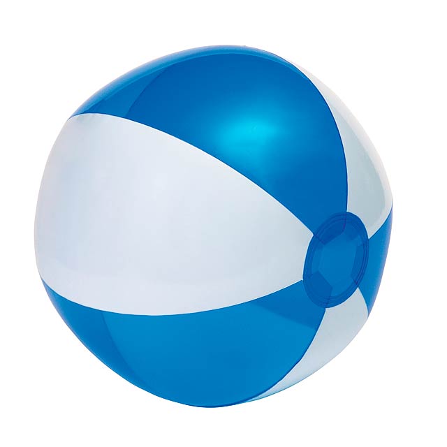 Plážový míček OCEAN - transparentní modrá