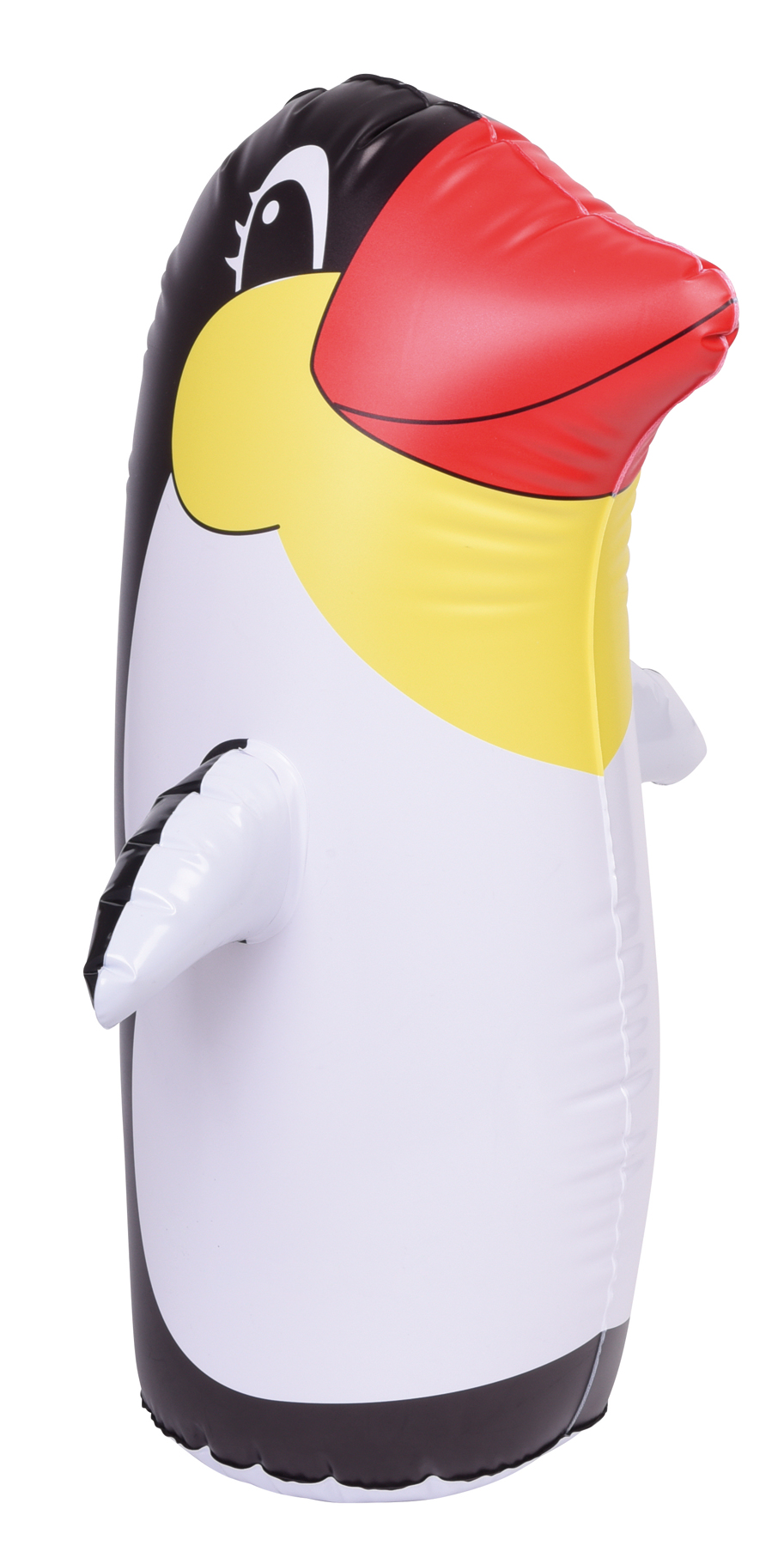 Nafukovací kolébavý tučňák STAND UP - bílá/černá
