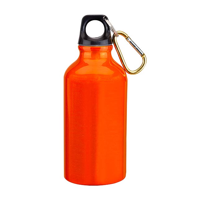 Aluminium drinking bottle TRANSIT - orange