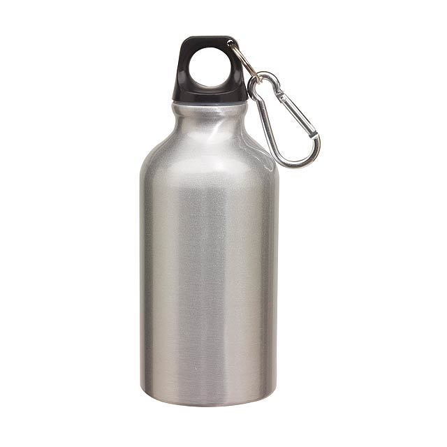 Aluminium drinking bottle TRANSIT - silver