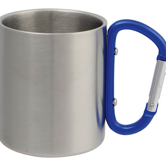 Stainless steel mug HIKING DAY - silver