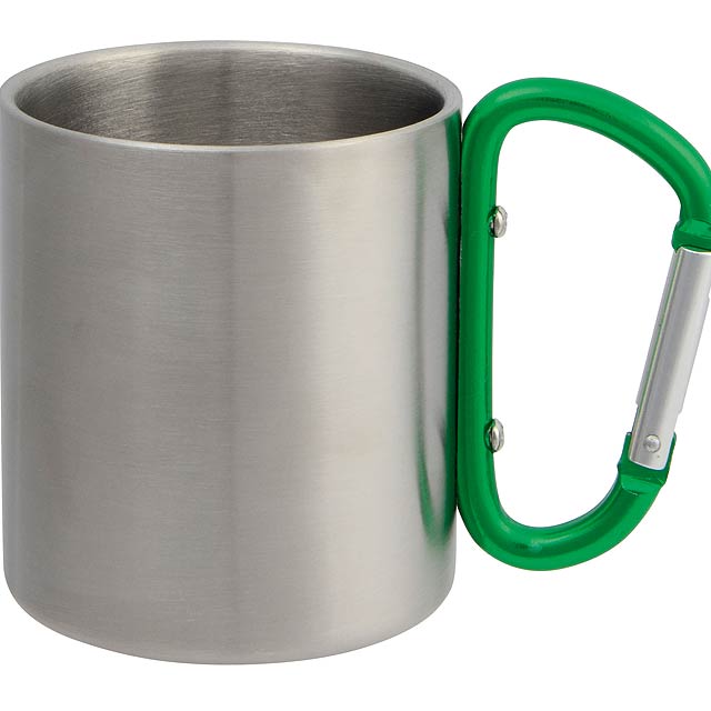 Stainless steel mug HIKING DAY - silver