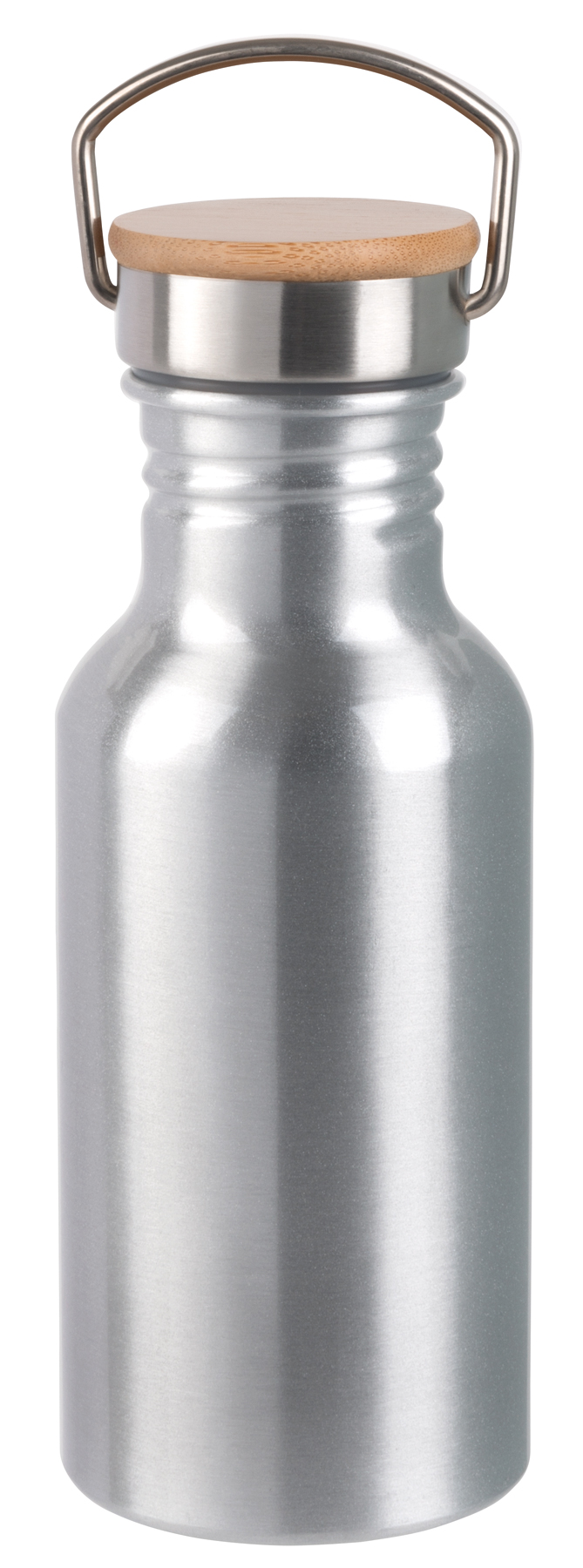 Hliníková láhev na pití ECO TRANSIT - strieborná