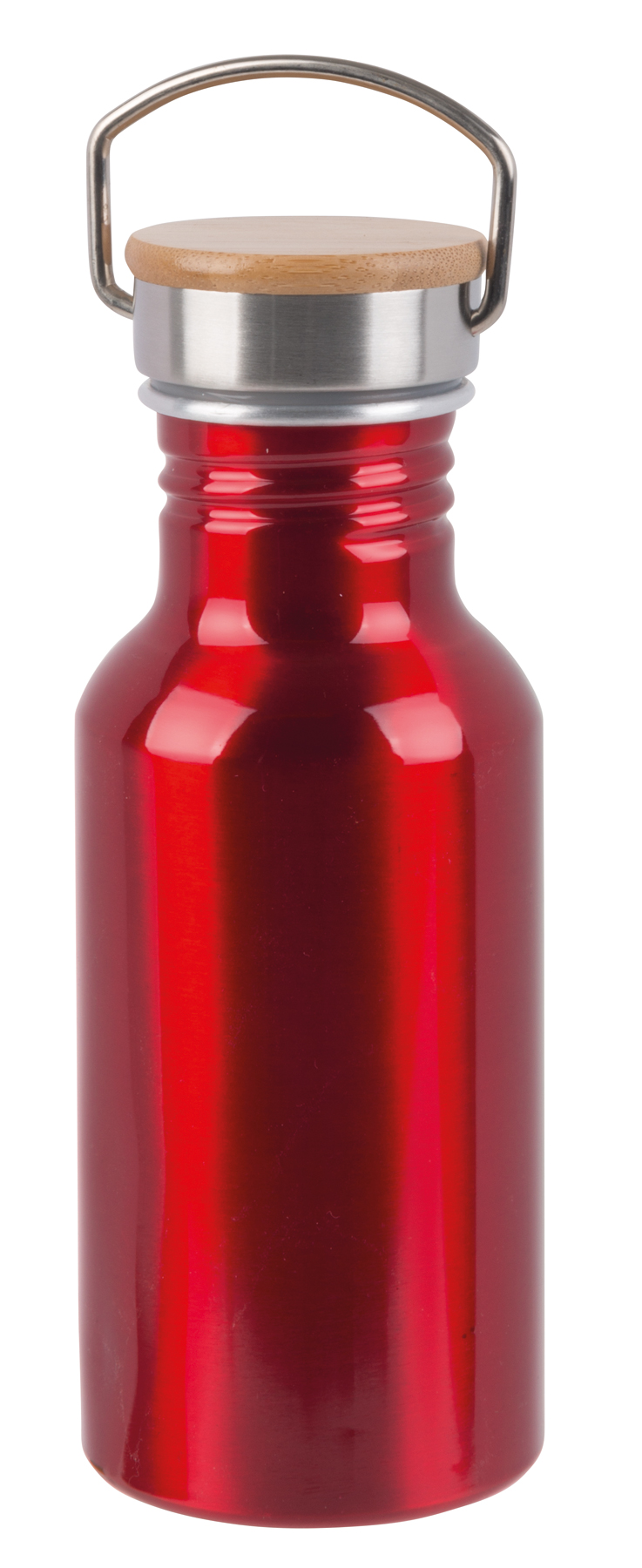 Aluminium bottle ECO TRANSIT - red