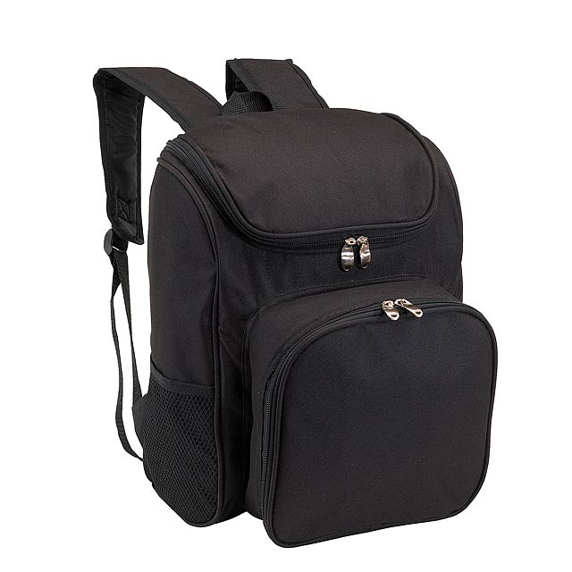 Picnic backpack OUTSIDE for 2 persons - black