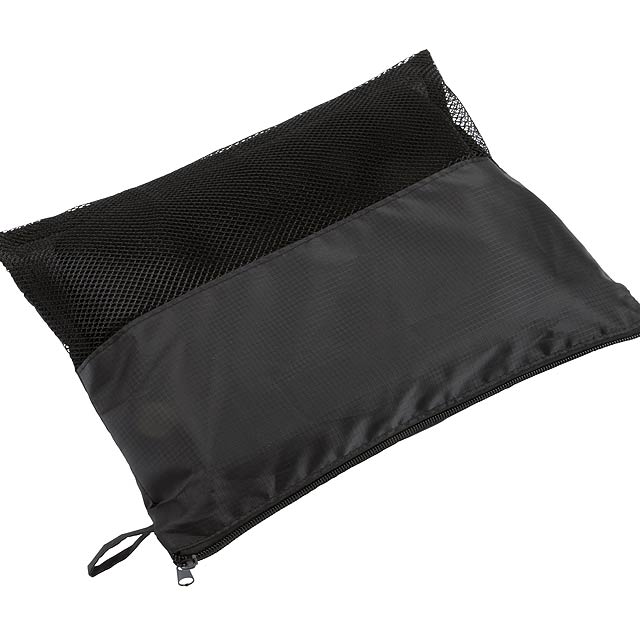 Picnic fleece blanket 100X155 cm, black - schwarz