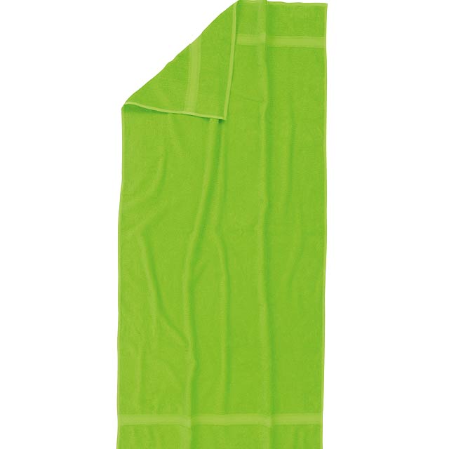 Beach towel  Summer trip , apple green - zitronengelb 