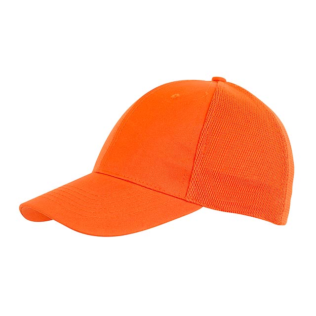 6 panel cap PITCHER - orange