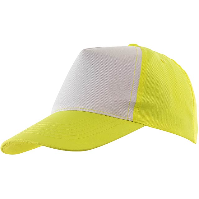 5 panel cap SHINY - yellow