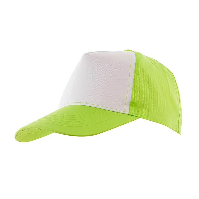 5 panel cap SHINY - green