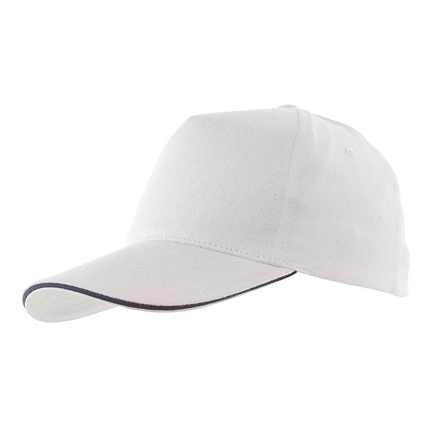 5 panel sandwich cap WALK - white