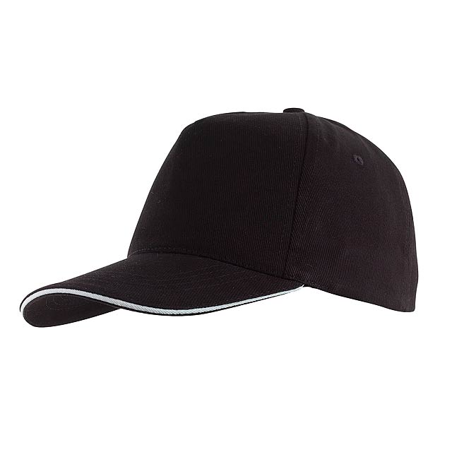 5 panel sandwich cap WALK - black