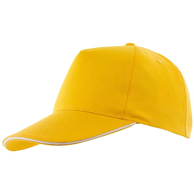 5 panel sandwich cap WALK - yellow