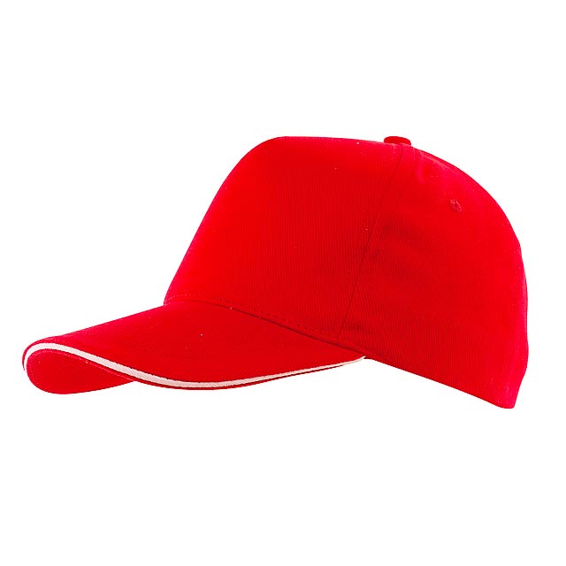 5 panel sandwich cap WALK - red