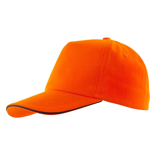 5 panel sandwich cap WALK - orange