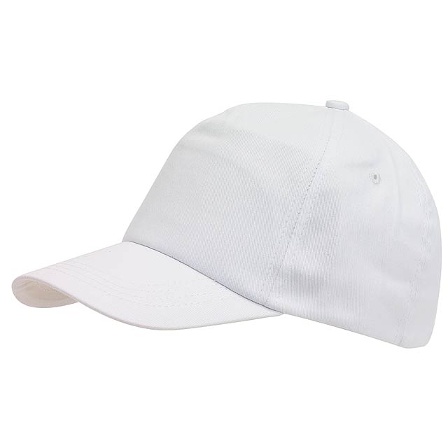 5-panel cap for children KIDDY WEAR - white