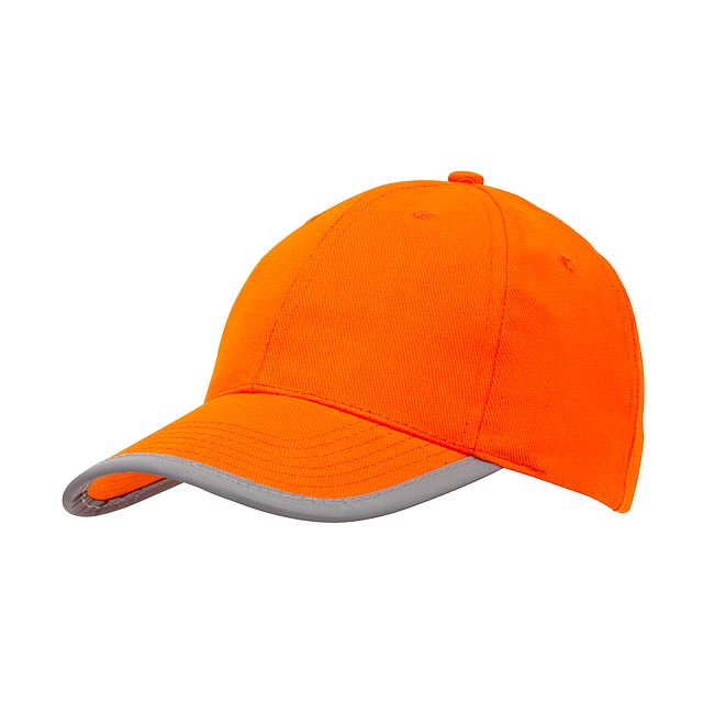 6 panel cap DETECTION - orange